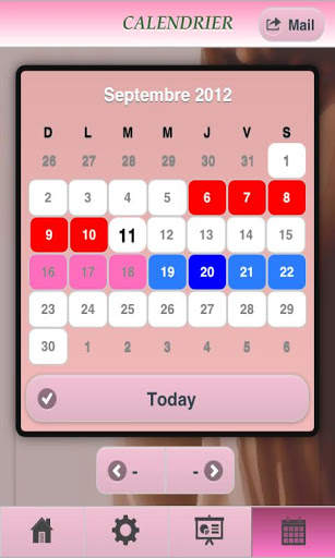Menstruation Fertilité Pro Lte screenshot 1