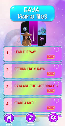 Raya and the Dragon piano game screenshot 2