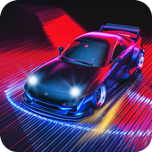 Neon Car Racing Game 2018 – High Speed Rider icon