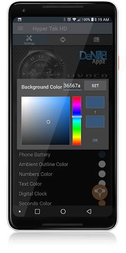 Hyper Tek HD WatchFace Widget & Live Wallpaper screenshot 6