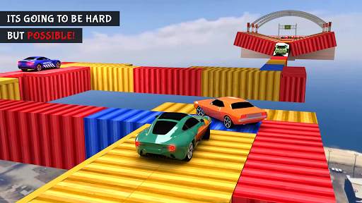 Ramp Car Stunts : impossible stunt car tracks 3d screenshot 13