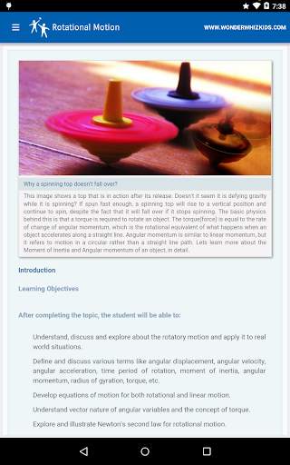 Rotational Motion screenshot 1