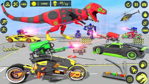 Dino Robot Car Transform Games screenshot 5