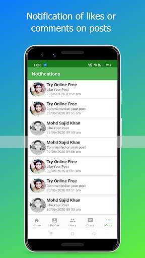 Tryonlinefree - Social Media App screenshot 3