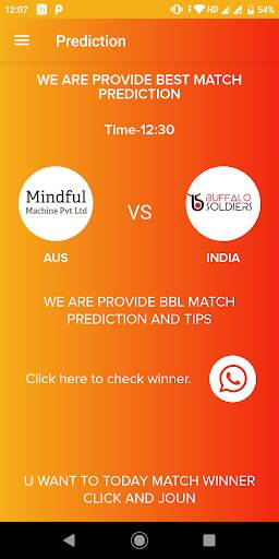 Cricket Prediction screenshot 1