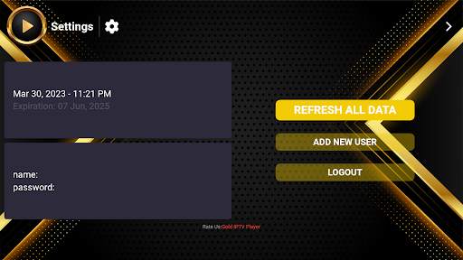 Gold IPTV Player screenshot 3