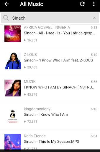 Sinach Music Free App screenshot 4