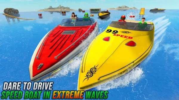 Speed Boat Water Taxi Driving Simulator screenshot 2