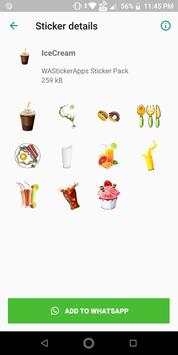 WAStickerApps Food Sticker Pack for WhatsApp screenshot 2