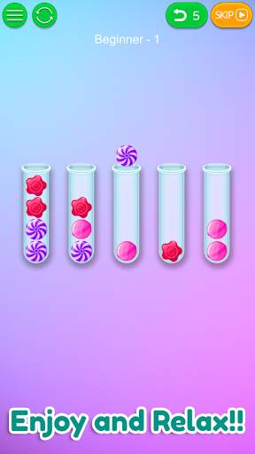 Candy Sort - Bubble Sort Color Puzzle screenshot 2