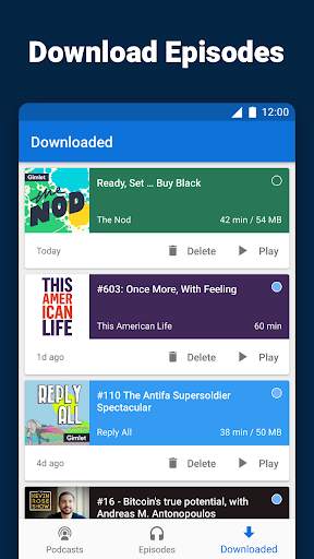 PodByte - Free Podcast Player App for Android screenshot 4
