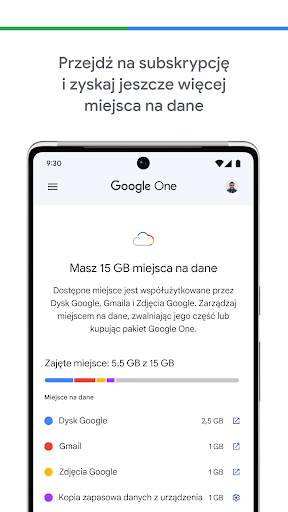Google One screenshot 3