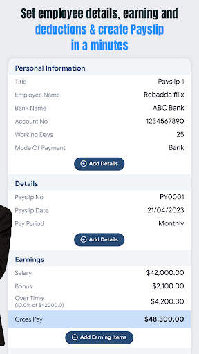 Payslip: Paystub Maker screenshot 4