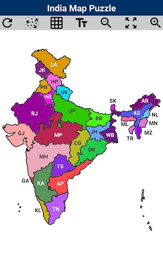 India Map Puzzle screenshot 1
