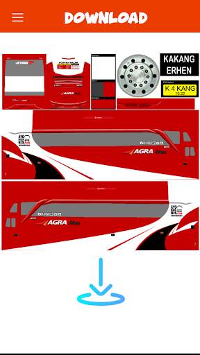 Livery Bussid Agra Mas screenshot 4