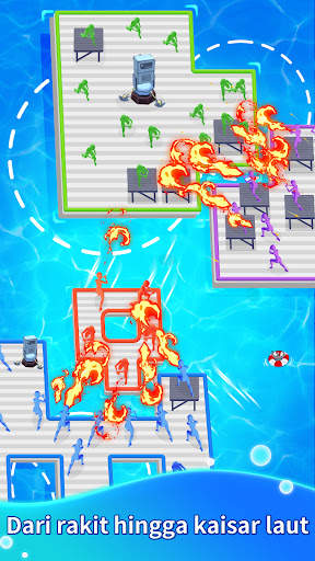 Pertahanan Raft: Perang Crazy screenshot 2