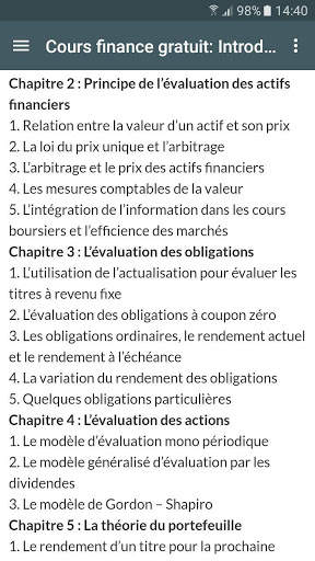 Cours de Finance screenshot 8