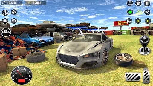Car Test Junkyard Racing Game screenshot 3