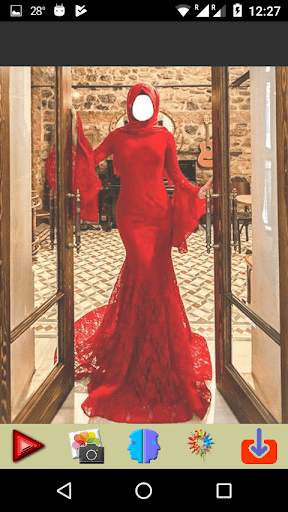 Red Abaya Photo Editor screenshot 4
