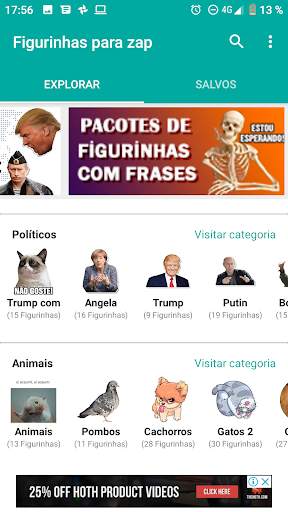Figurinhas engraçadas para WhatsApp com frases 🤣 screenshot 5