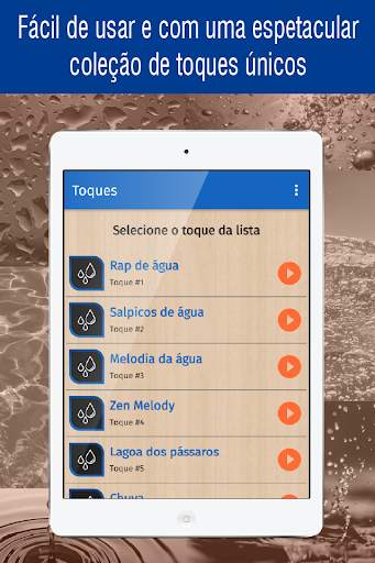 toques de agua para celular, tons e sons de agua screenshot 7