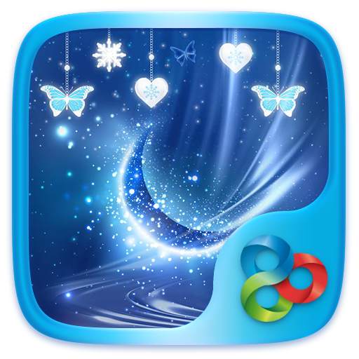 Blue Crystal Go Launcher Theme 40.99