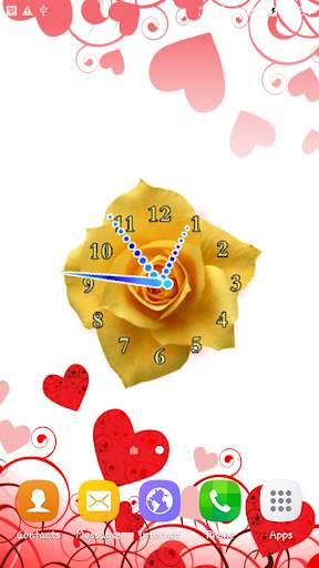 Rose Flower Clock screenshot 1