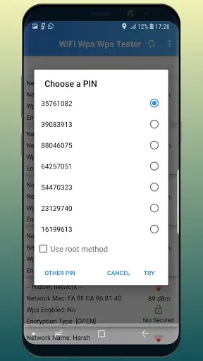 WPA WPS Tester screenshot 1