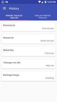 Tagalog English Translator screenshot 3