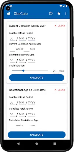 OBS Calc -Pregnancy Calculator screenshot 2