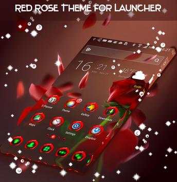 Red Rose Theme for Launcher screenshot 2