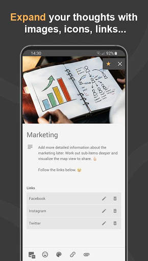Mindz - Mind Map (Free) Structure ideas simply screenshot 3