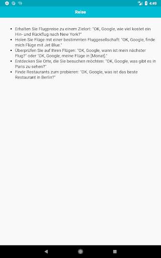Befehle für Google Assistant screenshot 9