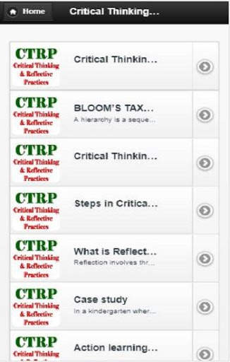 Critical Thinking and Reflective Practices скриншот 3