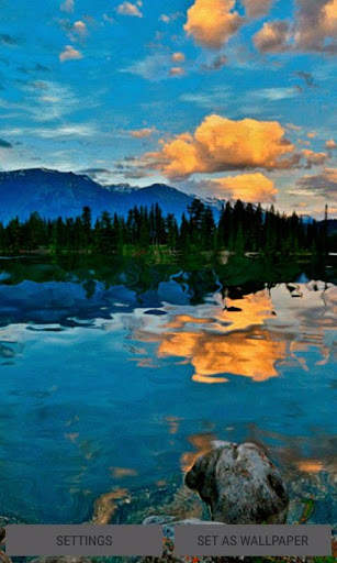 Cloudy River Live Wallpaper screenshot 1