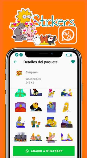 Fansimpson Stickers for WhatsApp screenshot 3