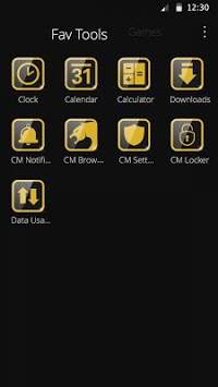 CM Launcher Luxury Gold screenshot 3