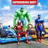 Superhero Real Car Racing Stunts: Super Hero Games logo