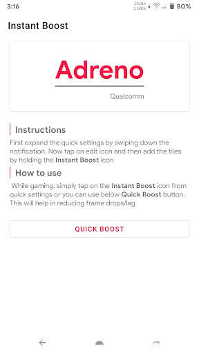 Instant Boost : Addon screenshot 2
