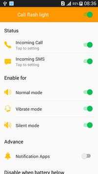 Call flash light screenshot 1