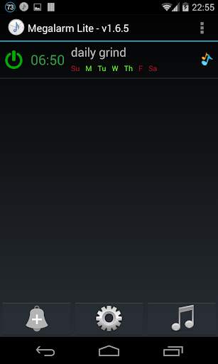Music Alarm Megalarm Lite screenshot 1