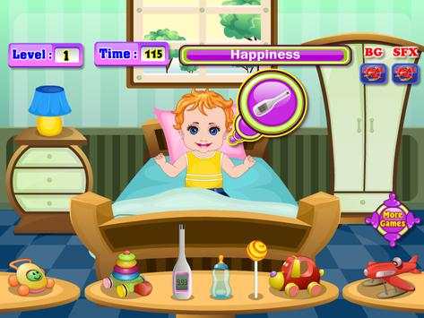 Baby is sick Girls Games screenshot 1