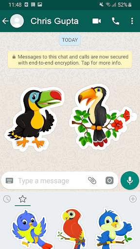 Bird WAStickers स्क्रीनशॉट 2