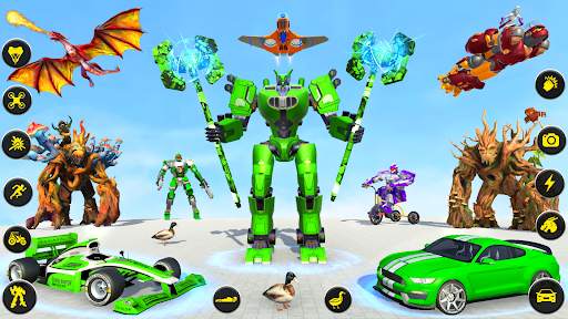 Dragon Robot Tree Robot Game screenshot 6
