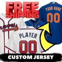 Custom baseball jersey shop any name any number logo