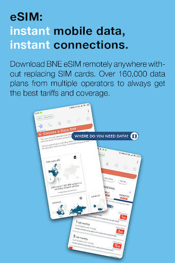 BNESIM: eSIM card, Mobile Data screenshot 1