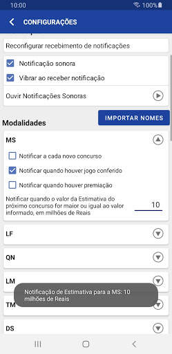 Loterias Mobile: Resultados e Fechamentos screenshot 11