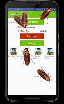 Cockroach run on screen prank screenshot 1