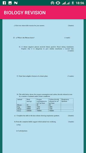 Biology Paper 1,Paper 2 ,Paper 3 Revision  answers screenshot 5