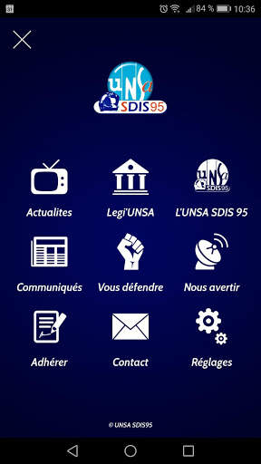 UNSA SDIS 95 screenshot 1